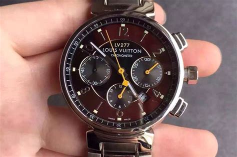 louis vuitton chronometer watch fake